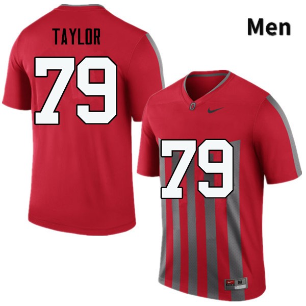 Ohio State Buckeyes Brady Taylor Men's #79 Throwback Game Stitched College Football Jersey
